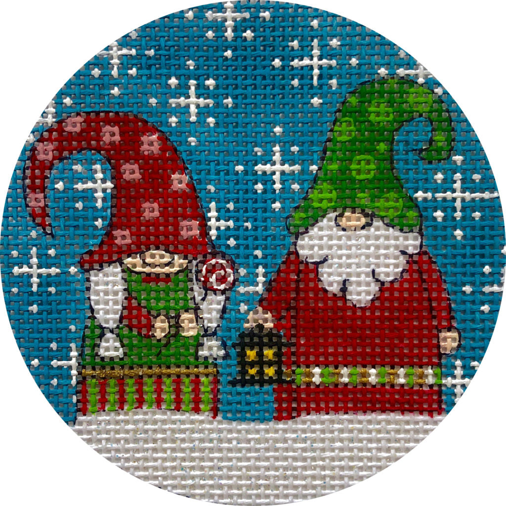 Mr. and Mrs. Gnome Canvas - KC Needlepoint