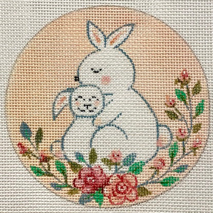 Baby Bunny First Christmas Canvas - KC Needlepoint