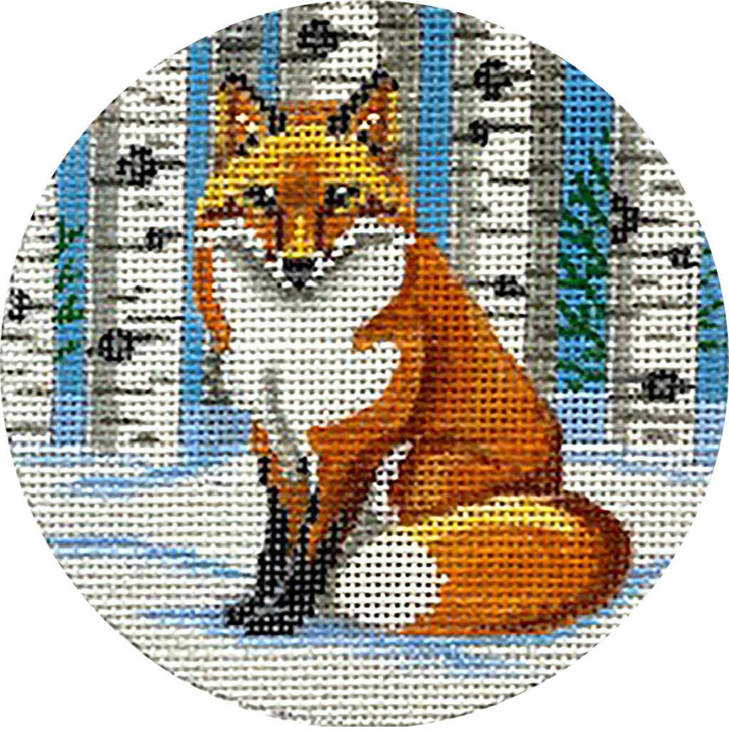 Red Fox Canvas - KC Needlepoint