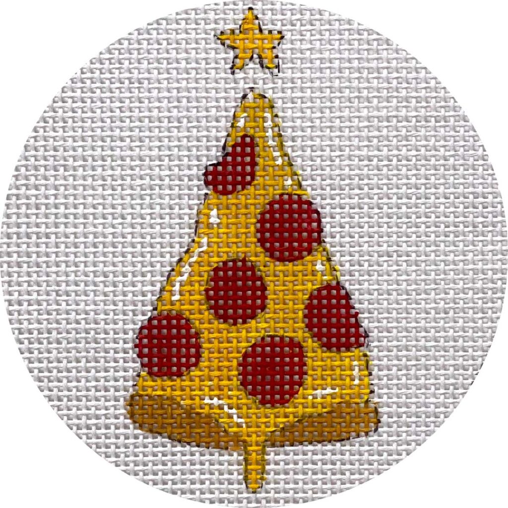Pizza Tree Canvas - KC Needlepoint