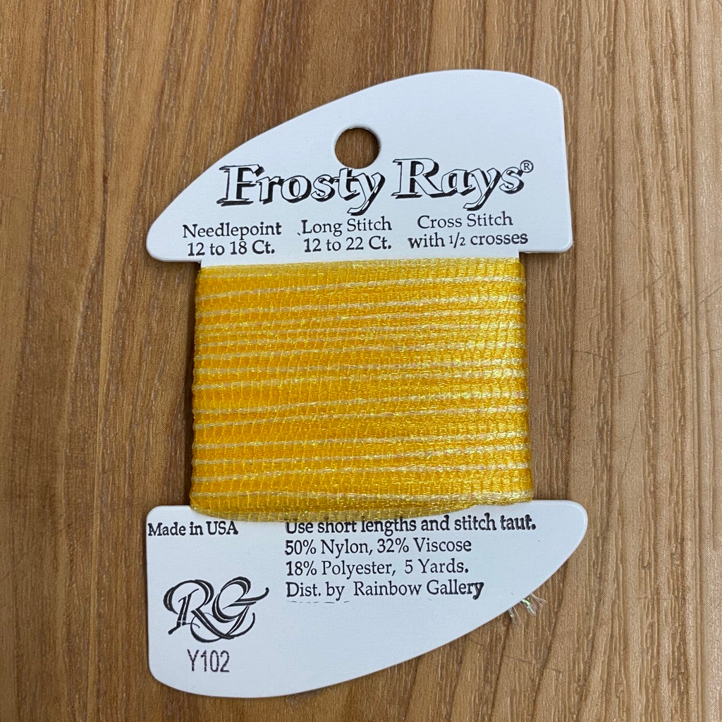 Frosty Rays Y102 Yellow - KC Needlepoint