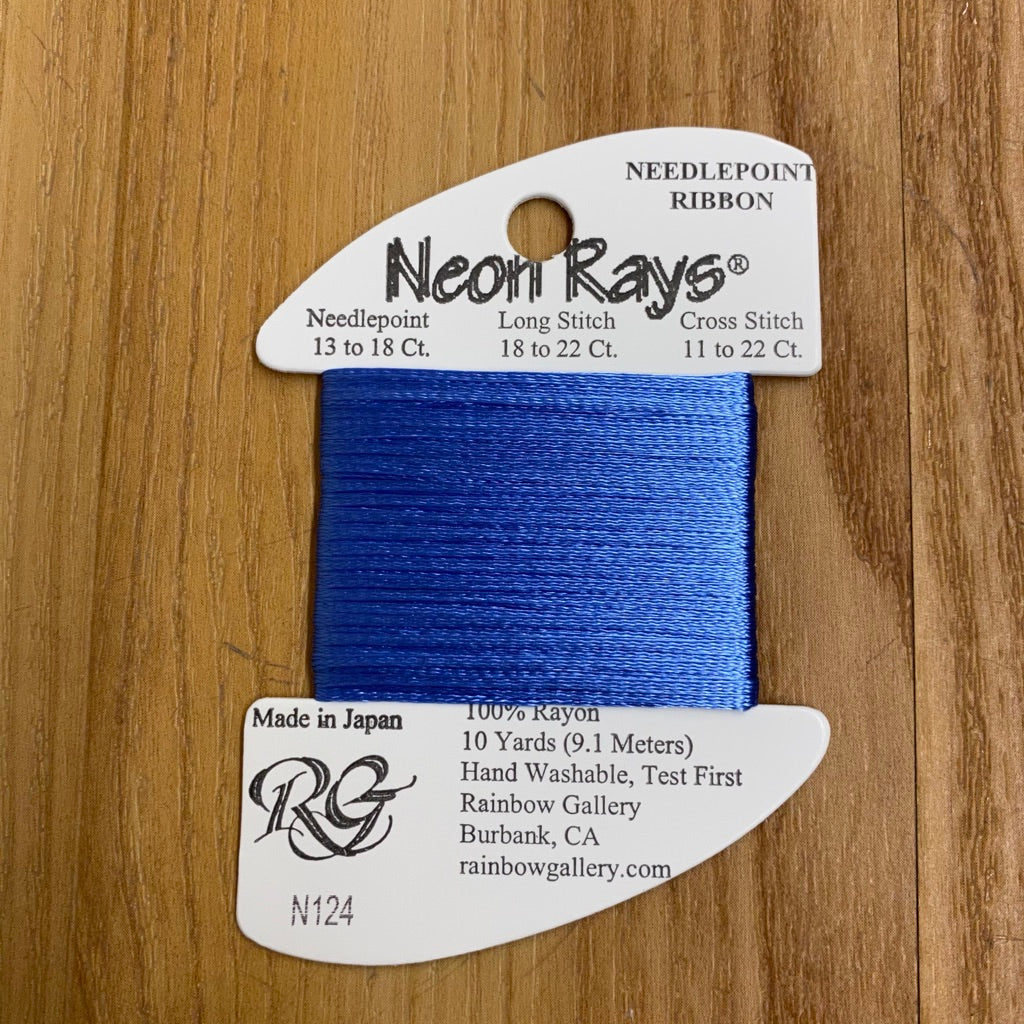 Neon Rays N124 Delft Blue - KC Needlepoint