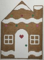 Mini Gingerbread House Canvas - KC Needlepoint