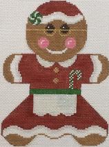 Mrs. Claus Gingerbread Canvas - KC Needlepoint