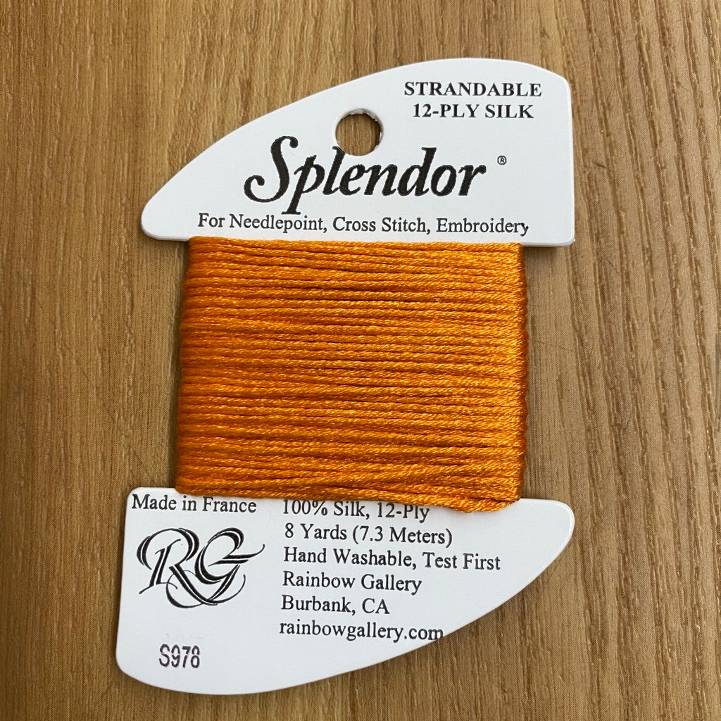 Splendor S978  Bright Pumpkin - KC Needlepoint