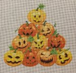 Pumpkin Stack Canvas - KC Needlepoint