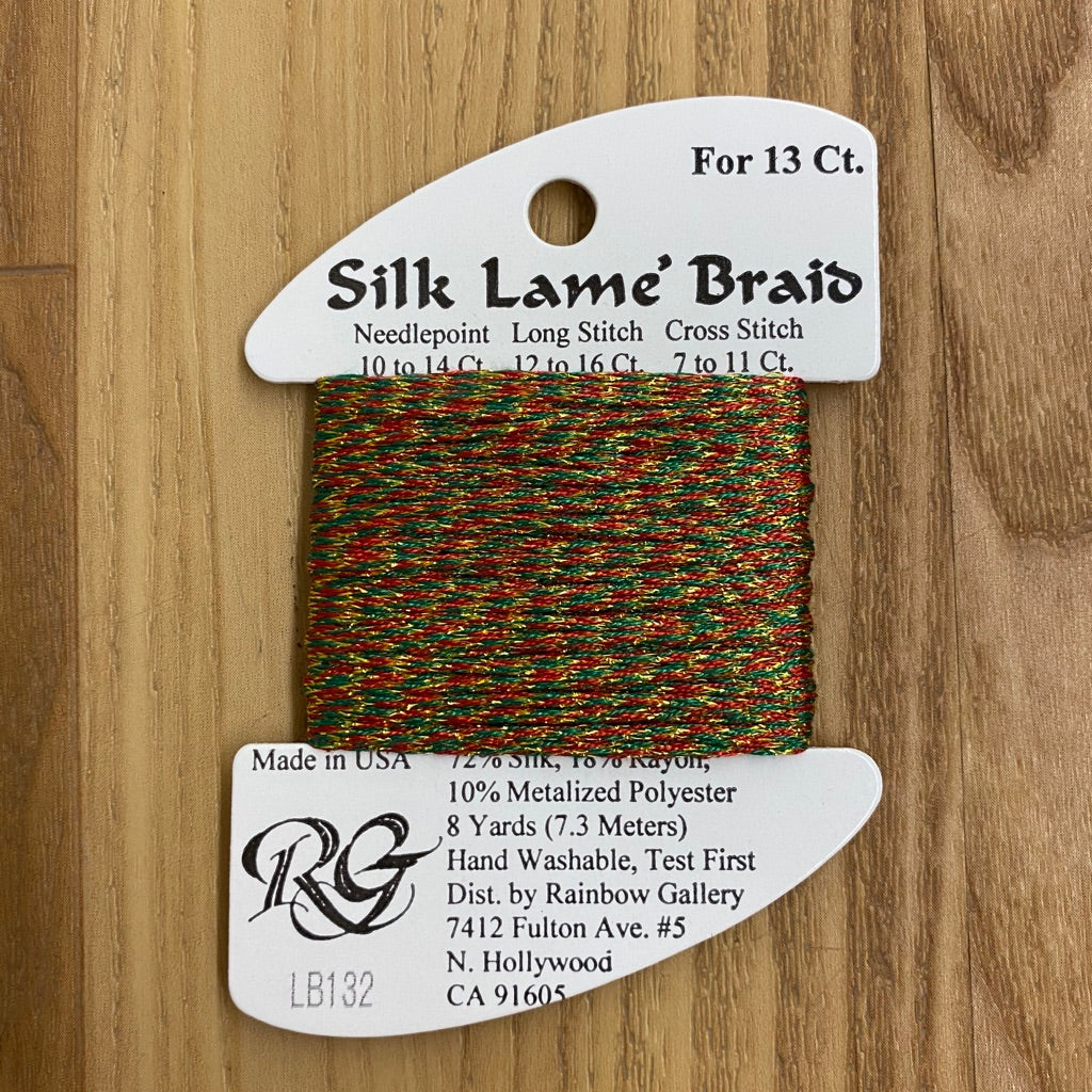 Silk Lamé Braid LB132 Christmas - KC Needlepoint