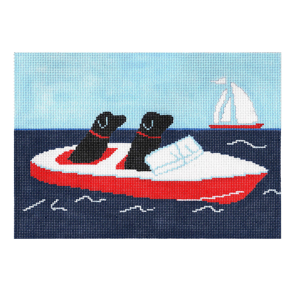 Boating Labs Canvas - KC Needlepoint