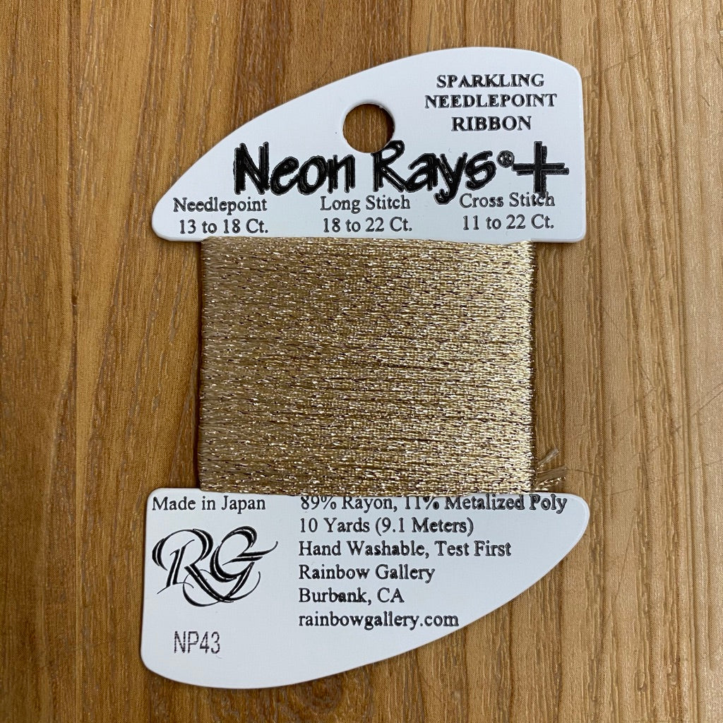 Neon Rays+ NP43 Khaki - KC Needlepoint