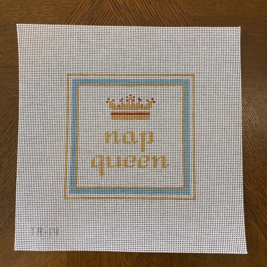 Nap Queen Needlepoint Canvas - KC Needlepoint