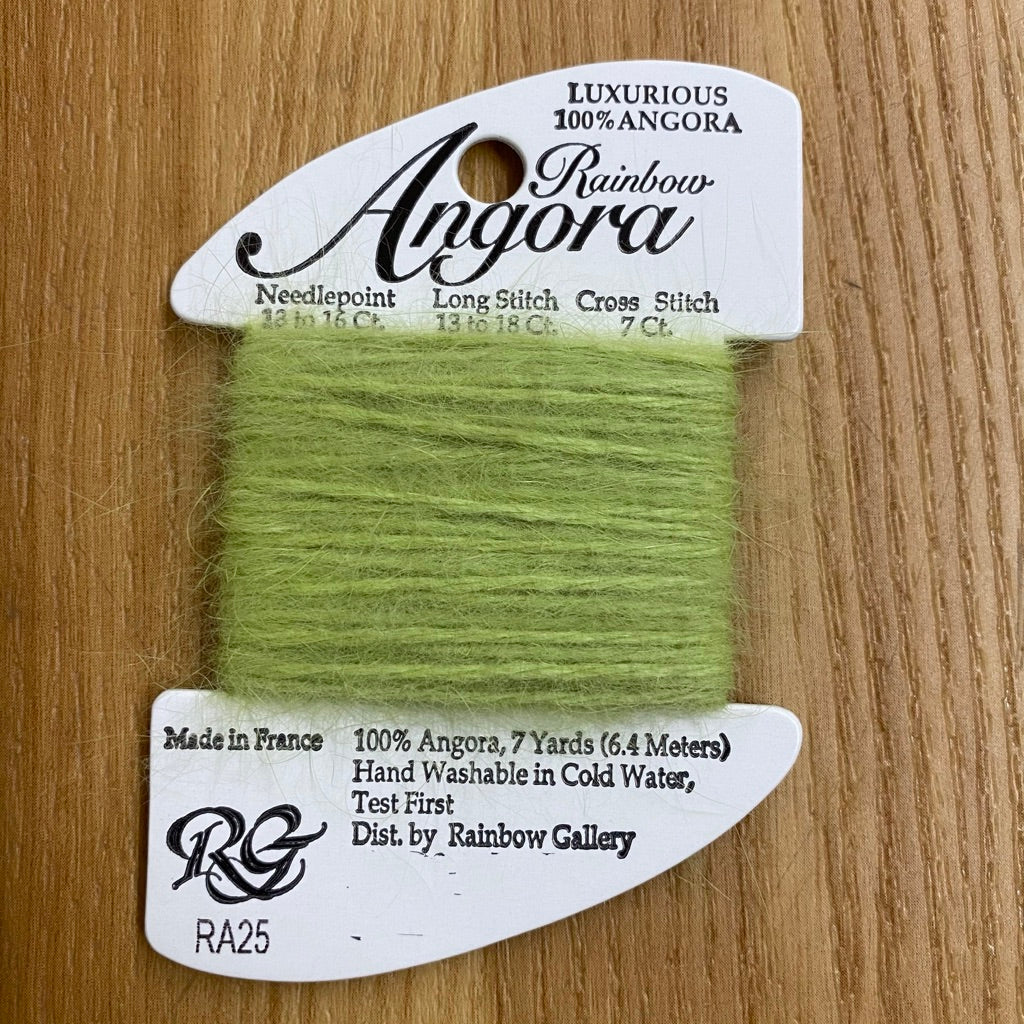 Rainbow Angora RA25 Wild Lime - needlepoint