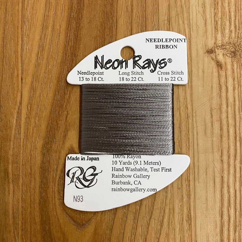 Neon Rays N93 Gunmetal Gray - KC Needlepoint