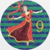 Nine Ladies Dancing Canvas - needlepoint