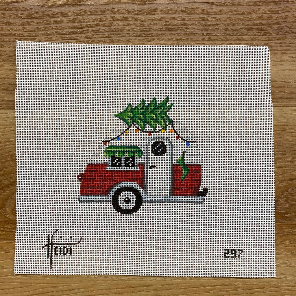 Christmas Camper Canvas - KC Needlepoint