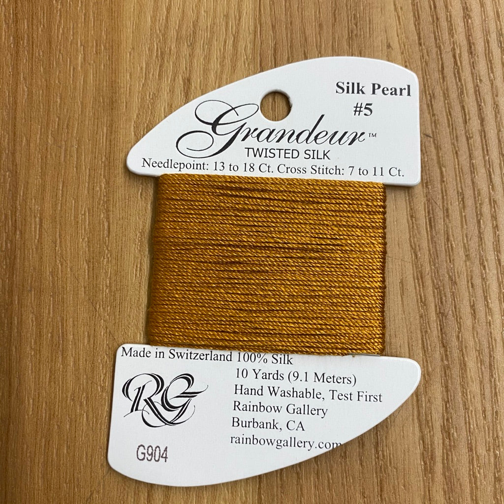 Grandeur Silk G904 Dark Golden Brown - KC Needlepoint