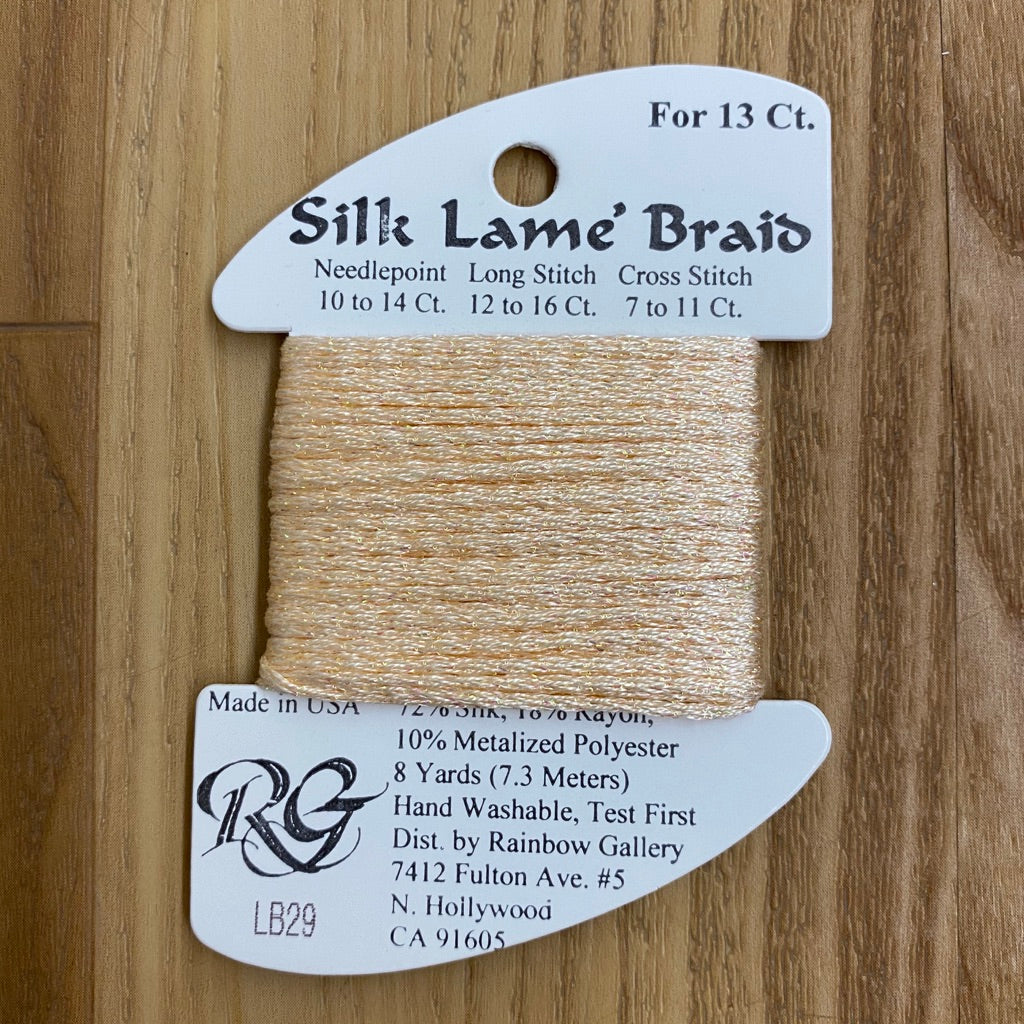 Silk Lamé Braid LB29 Chiffon - KC Needlepoint
