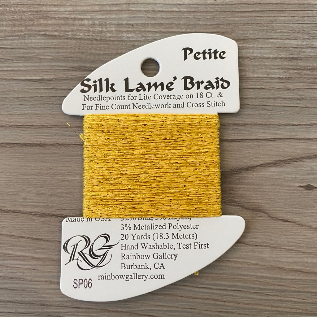 Petite Silk Lamé Braid SP06 Gold - KC Needlepoint