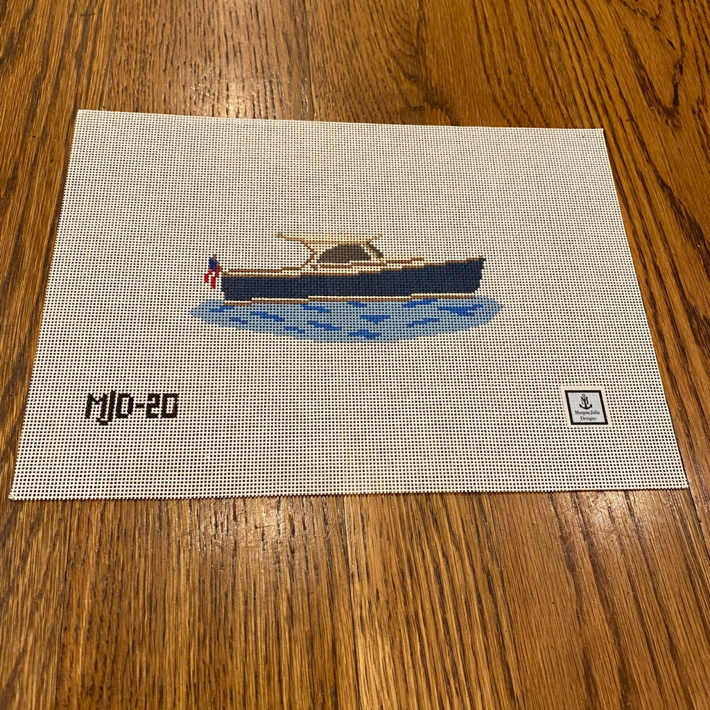 Picnic Boat Canvas - KC Needlepoint