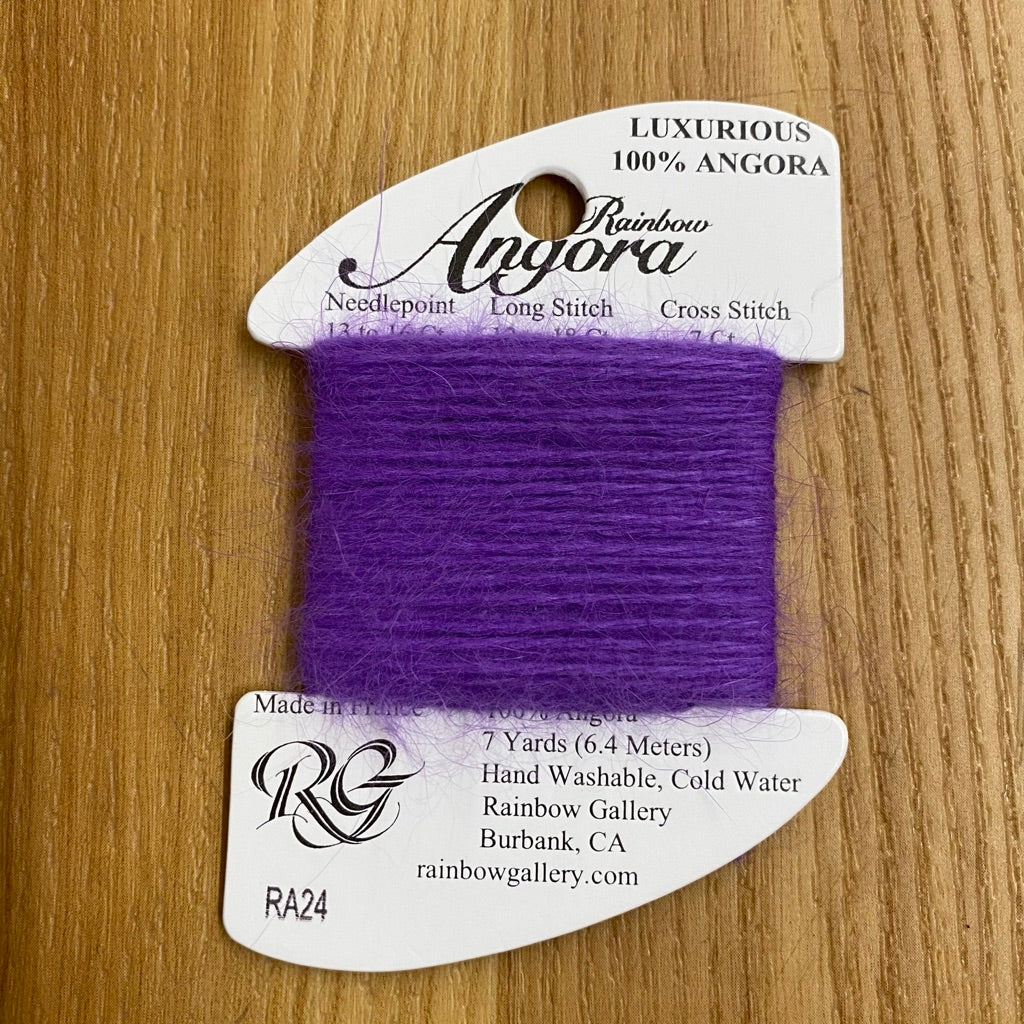 Rainbow Angora RA24 Violet - needlepoint