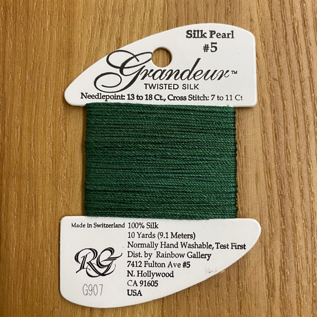 Grandeur Silk G907 Dark Pistachio Green - KC Needlepoint