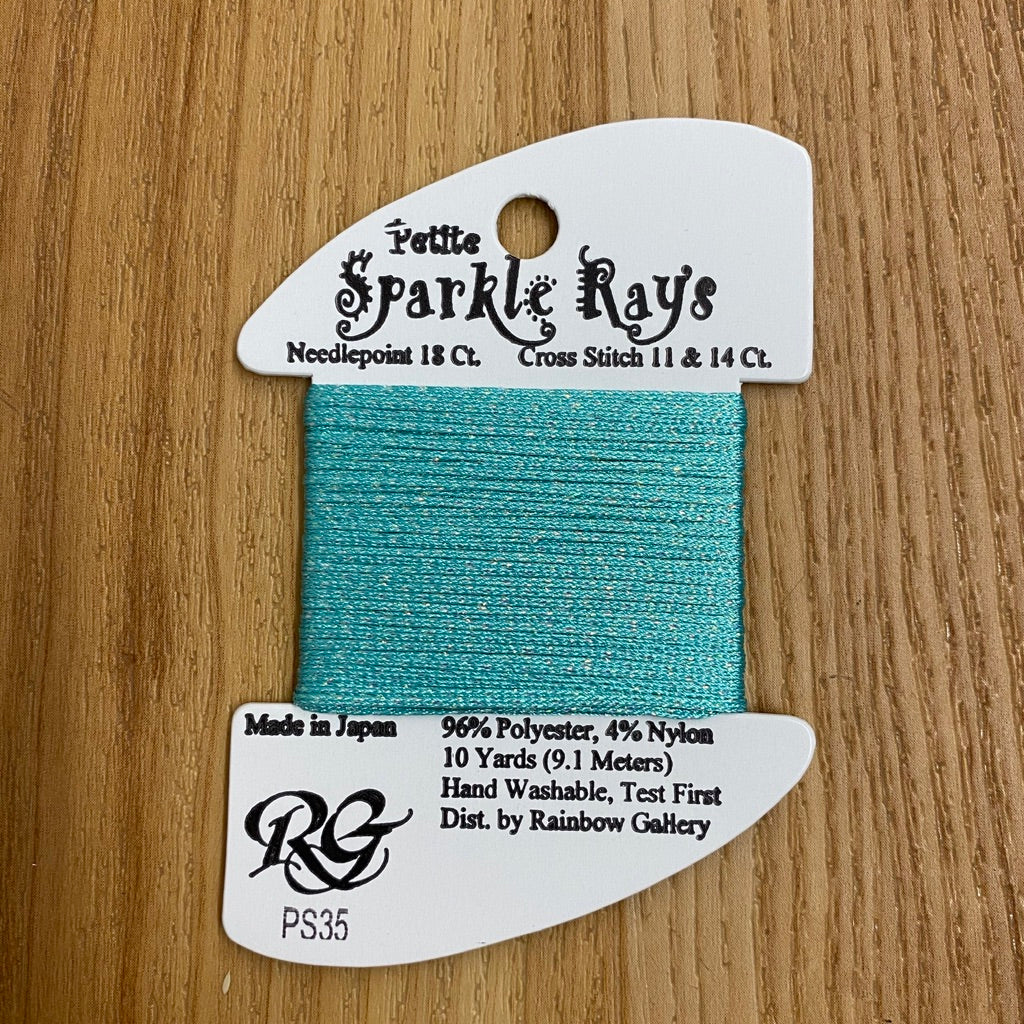 Petite Sparkle Rays PS35 Aqua - needlepoint
