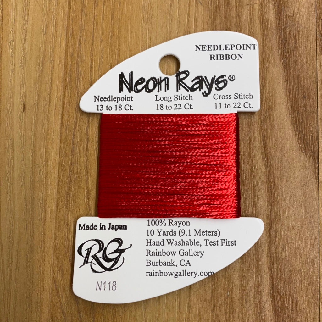 Neon Rays N118 Christmas Red - KC Needlepoint