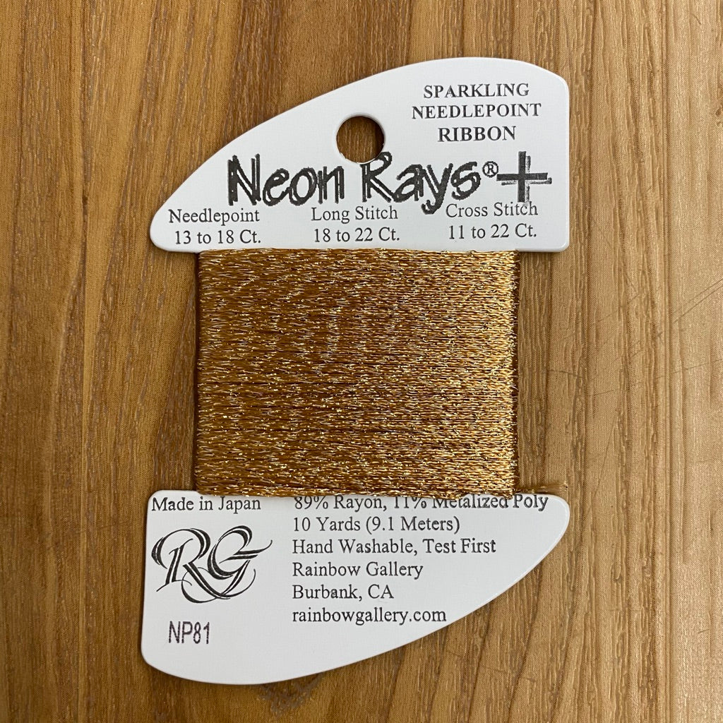 Neon Rays+ NP81 Nutmeg - KC Needlepoint