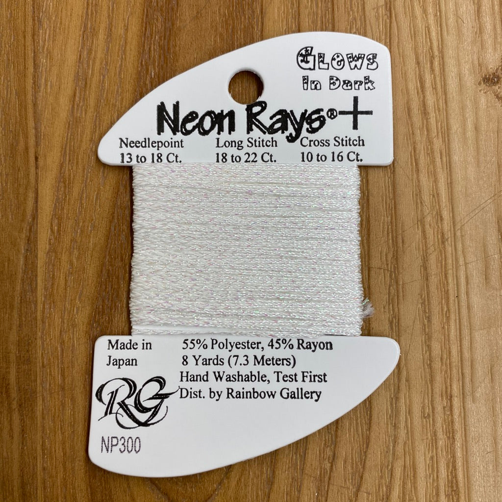 Neon Rays+ NP300 Glow White - KC Needlepoint
