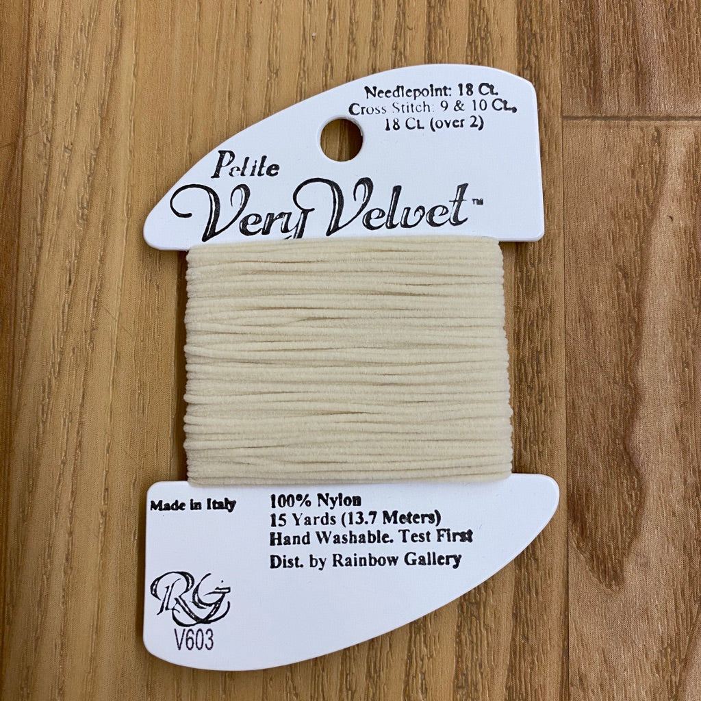 Petite Very Velvet V603 Ecru - KC Needlepoint