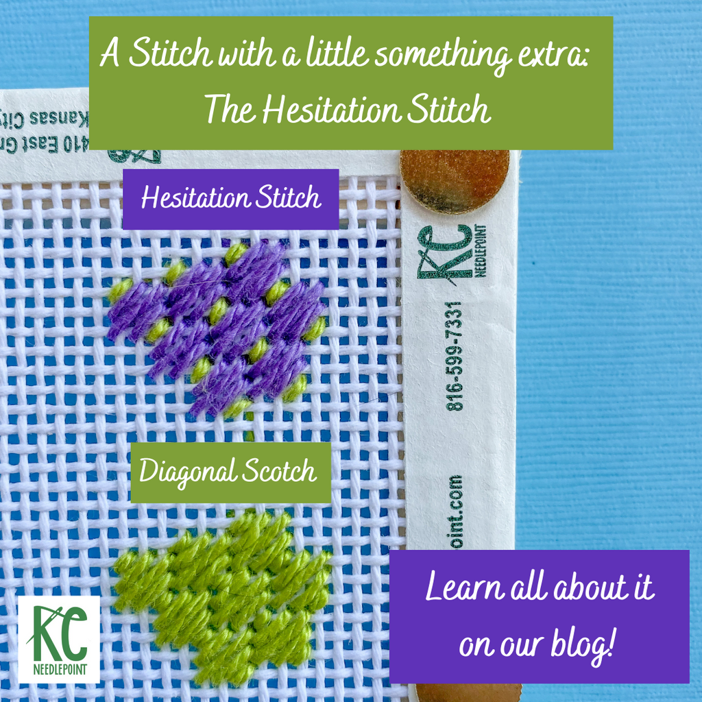 A stitch with a little something extra: Hesitation Stitch