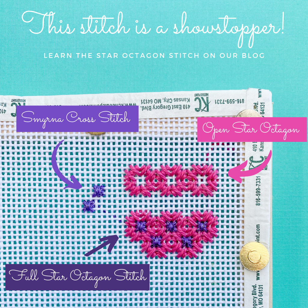 This stitch is a showstopper: Star Octagon Stitch
