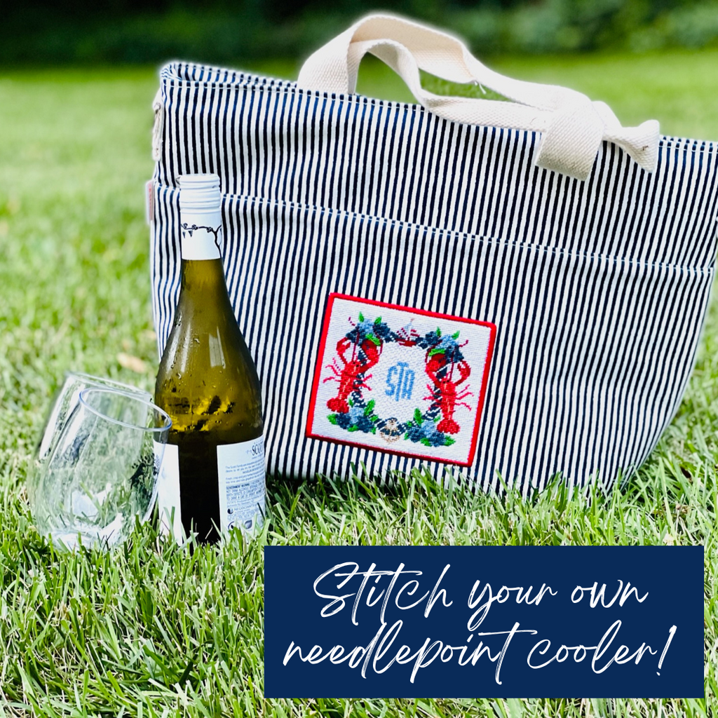 Needlepoint Coolers: Our latest kit with finishing included!