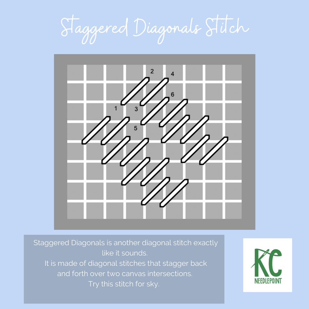 Staggered Diagonals Stitch