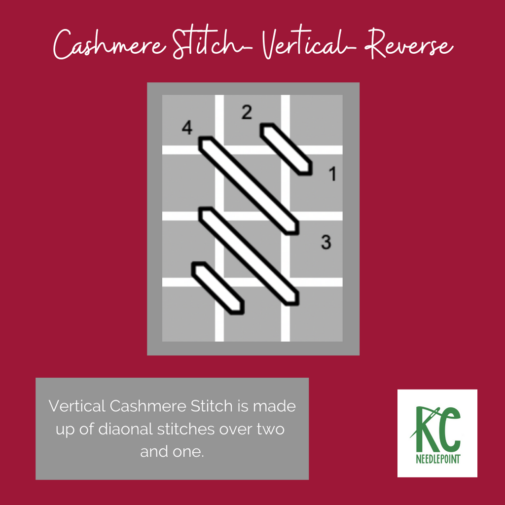 Cashmere Stitch- Vertical- Reverse