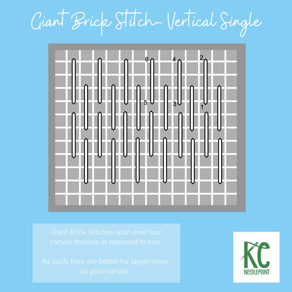 Giant Brick Stitch- Vertical Single