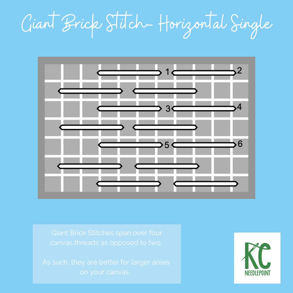 Giant Brick Stitch- Horizontal Single