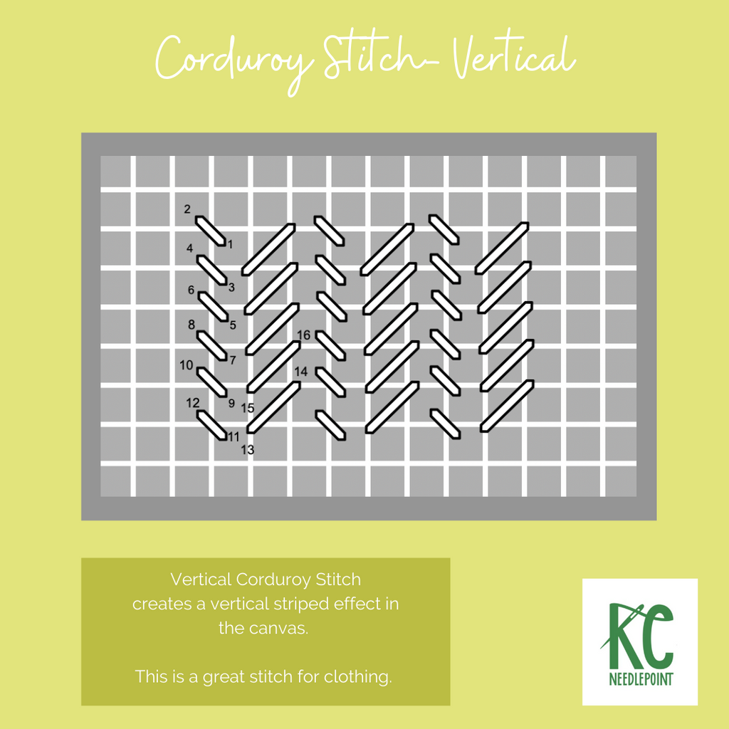 Corduroy Stitch- Vertical