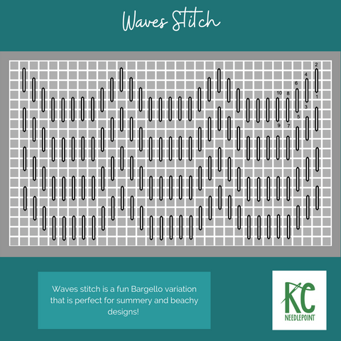 Waves Stitch – KC Needlepoint