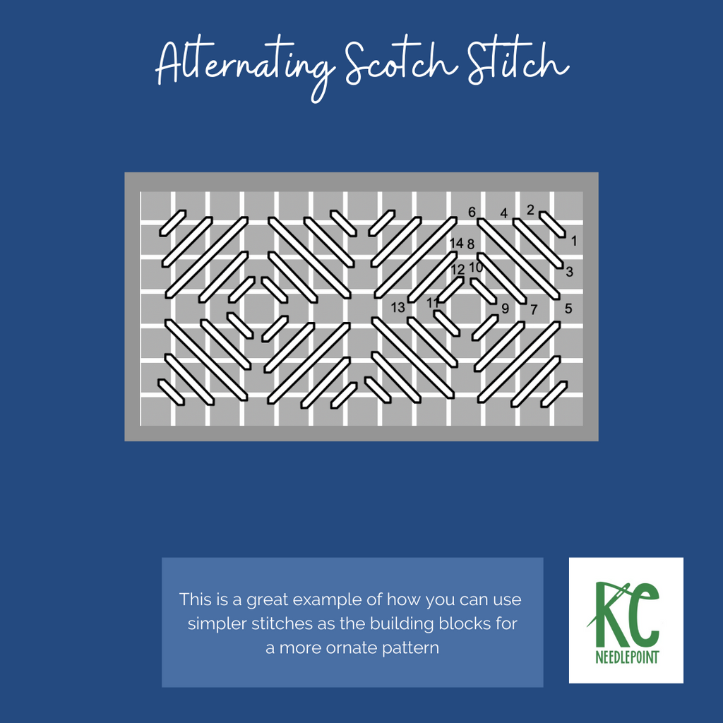 Alternating Scotch Stitch