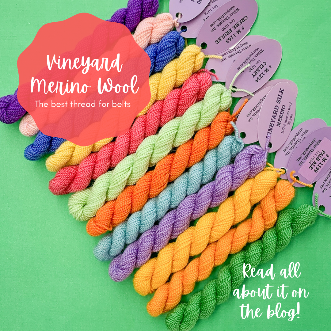 Vineyard Merino Wool... the best thread for belts!
