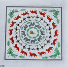 African Animal Pillow Canvas - KC Needlepoint