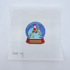 Snow Globe Santa Riding Reindeer Canvas - KC Needlepoint
