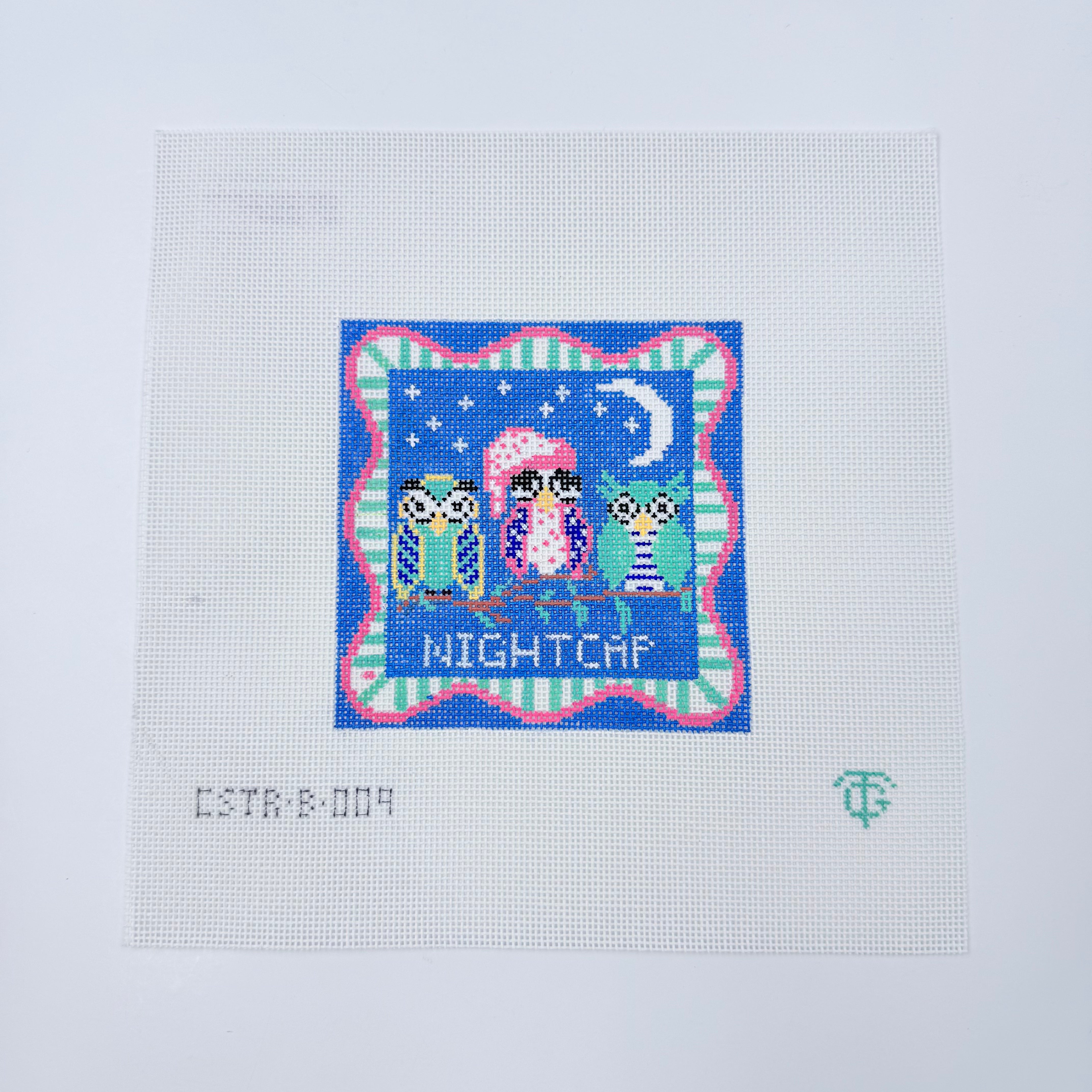 Nightcap Needlepoint Canvas - KC Needlepoint