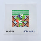 Orange Blossoms and Butterfly on Leigh Square Canvas - KC Needlepoint