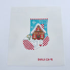 Gingerbread House Mini Sock Canvas - KC Needlepoint