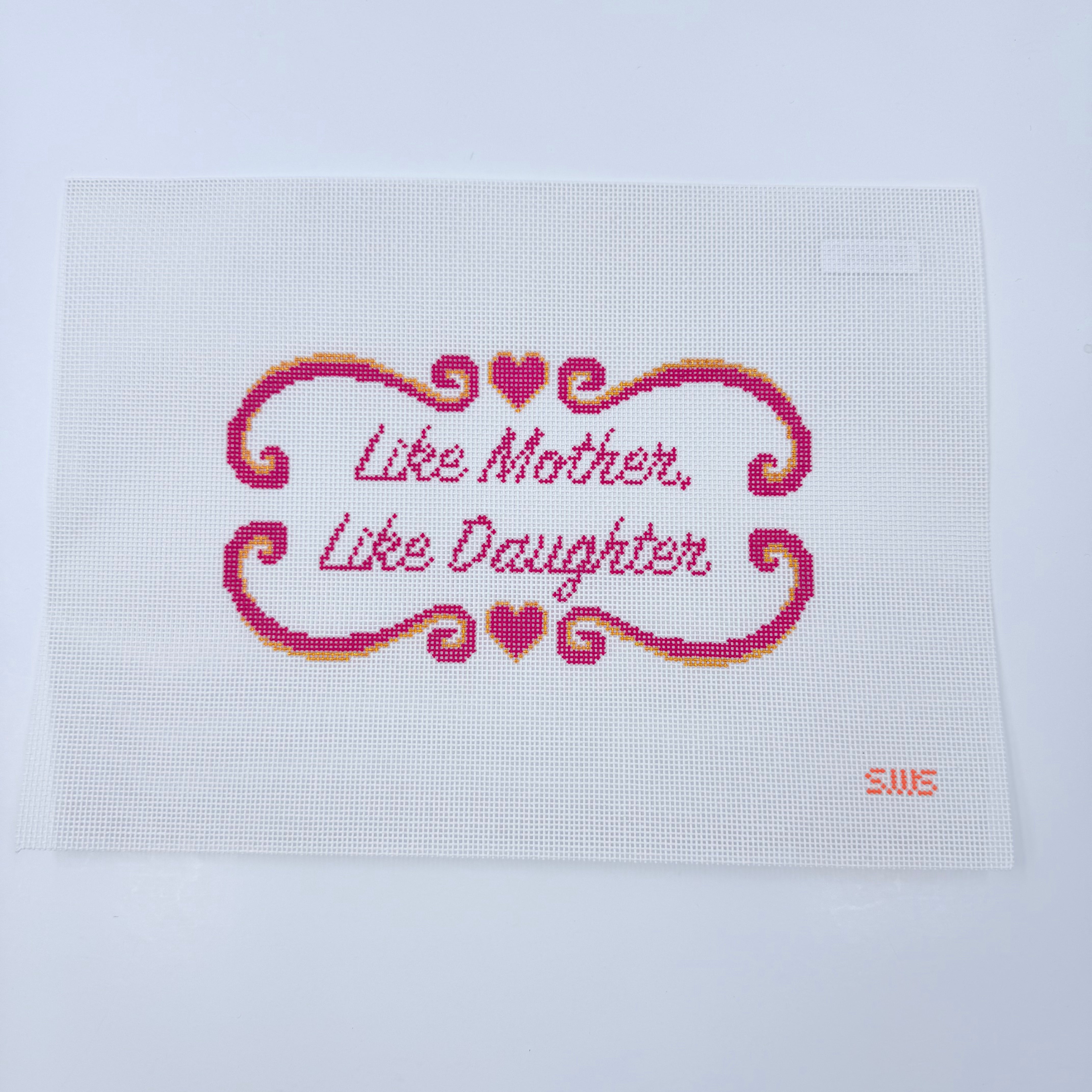 Like Mother, Like Daughter Canvas - KC Needlepoint