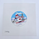 Skiing Snowman Canvas - KC Needlepoint