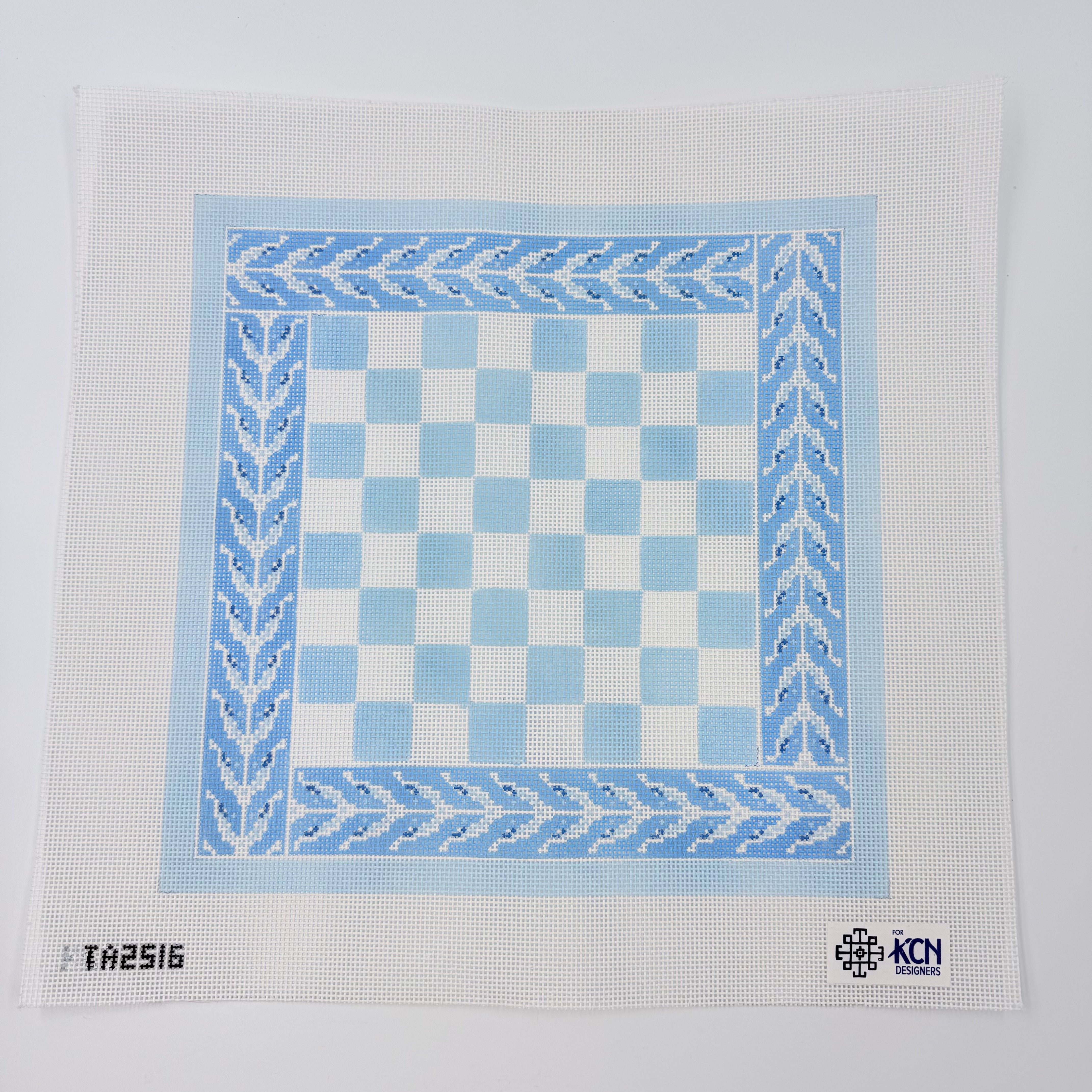Blue Kelp Chess Board Canvas - KC Needlepoint