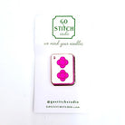 Hot Pink Mahj Tile Needle Minder - KC Needlepoint