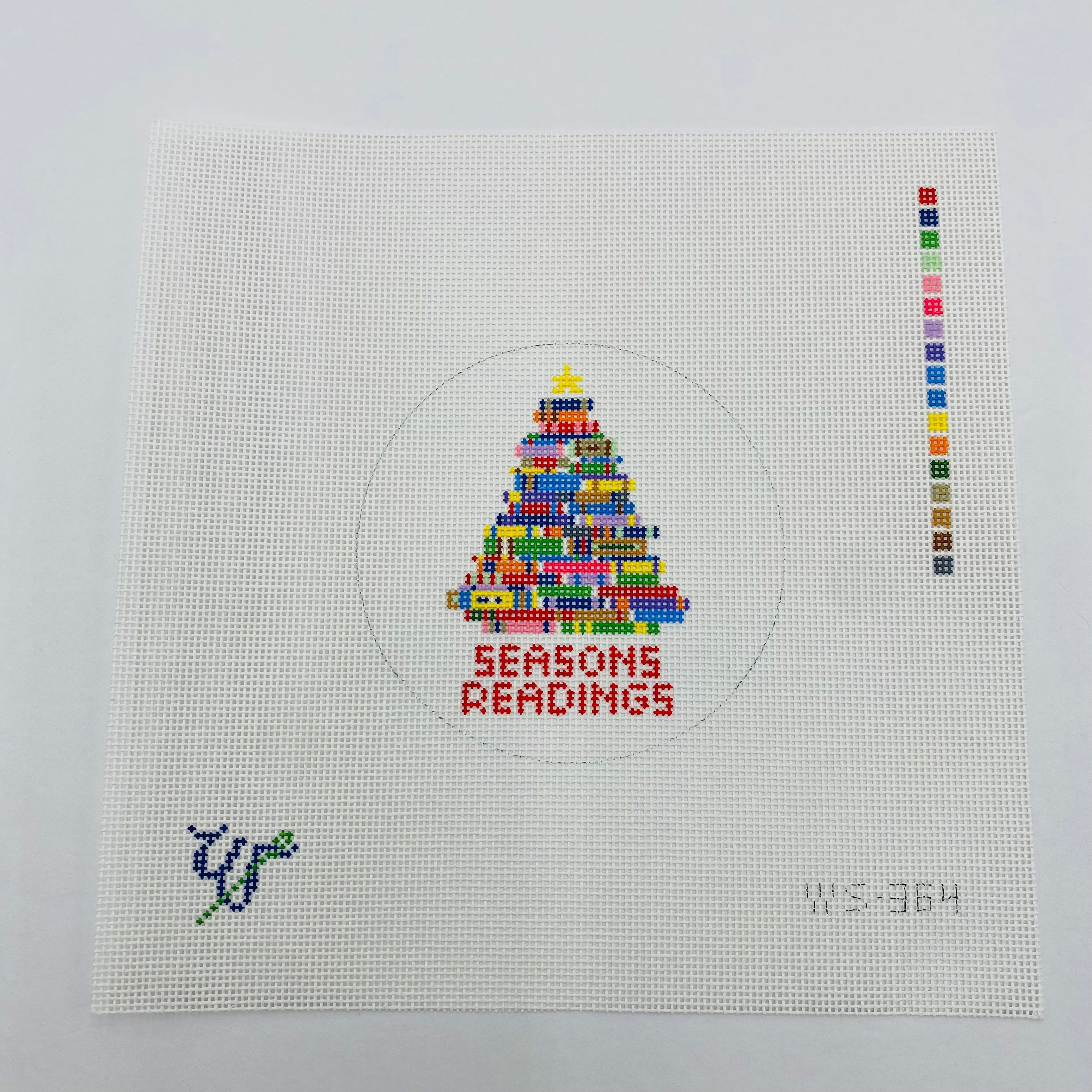 Seasons Readings Canvas - KC Needlepoint